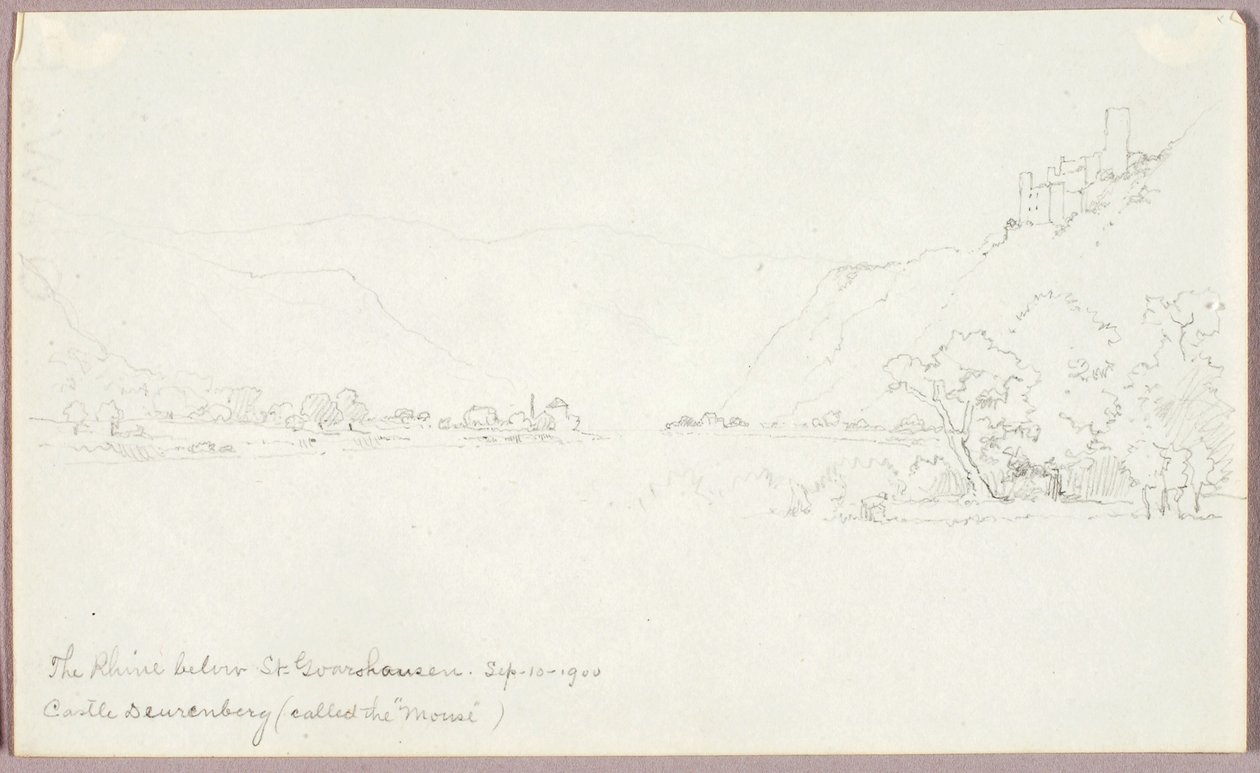 A Rajna St. Goarshausen alatt alkotó: George Elbert Burr