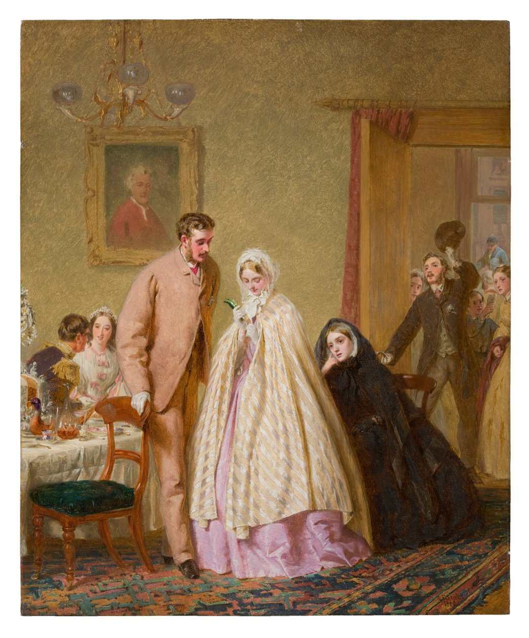Az esküvői reggeli, 1862 alkotó: George Elgar Hicks