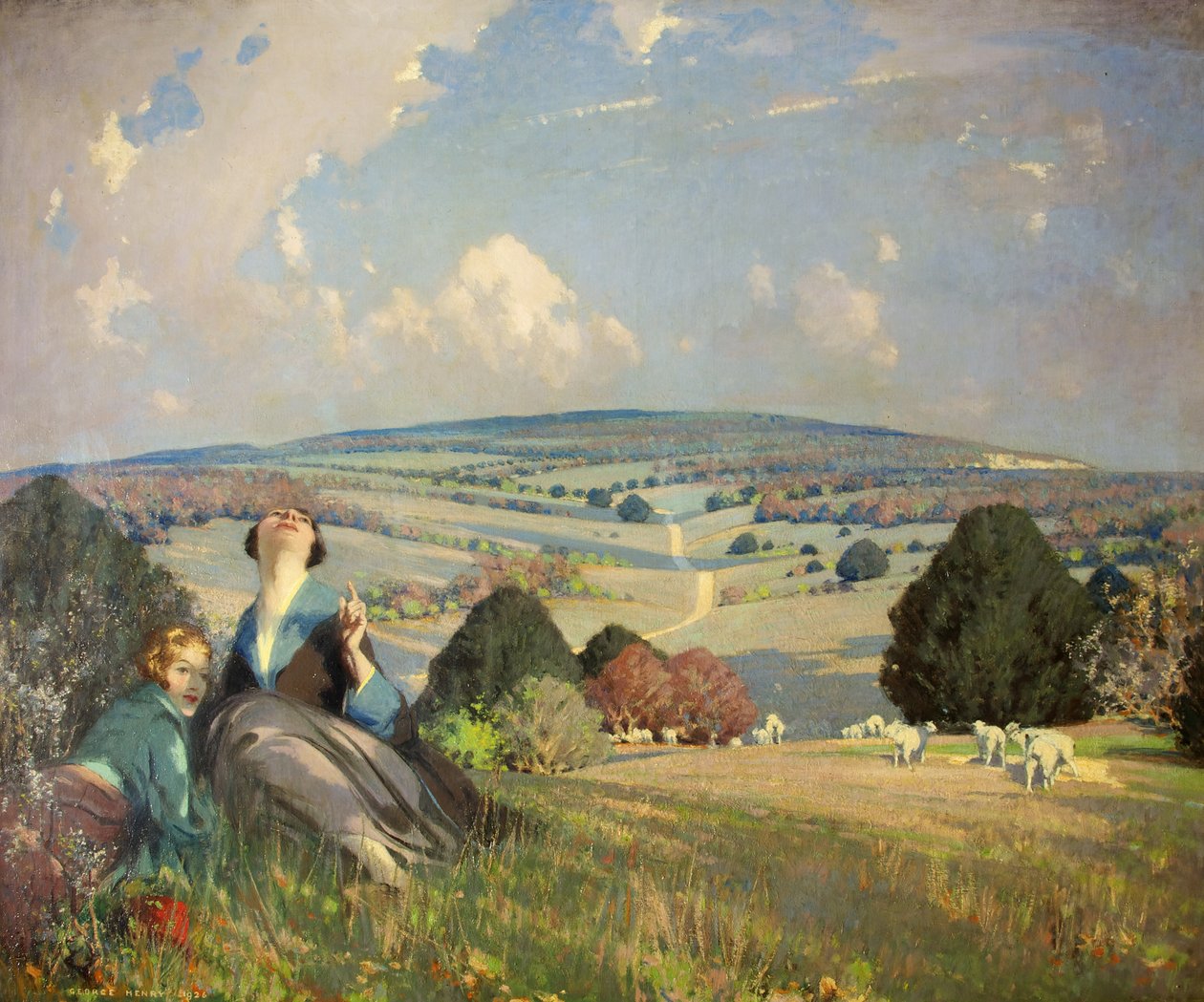 A pacsirta, 1926 alkotó: George F. Henry