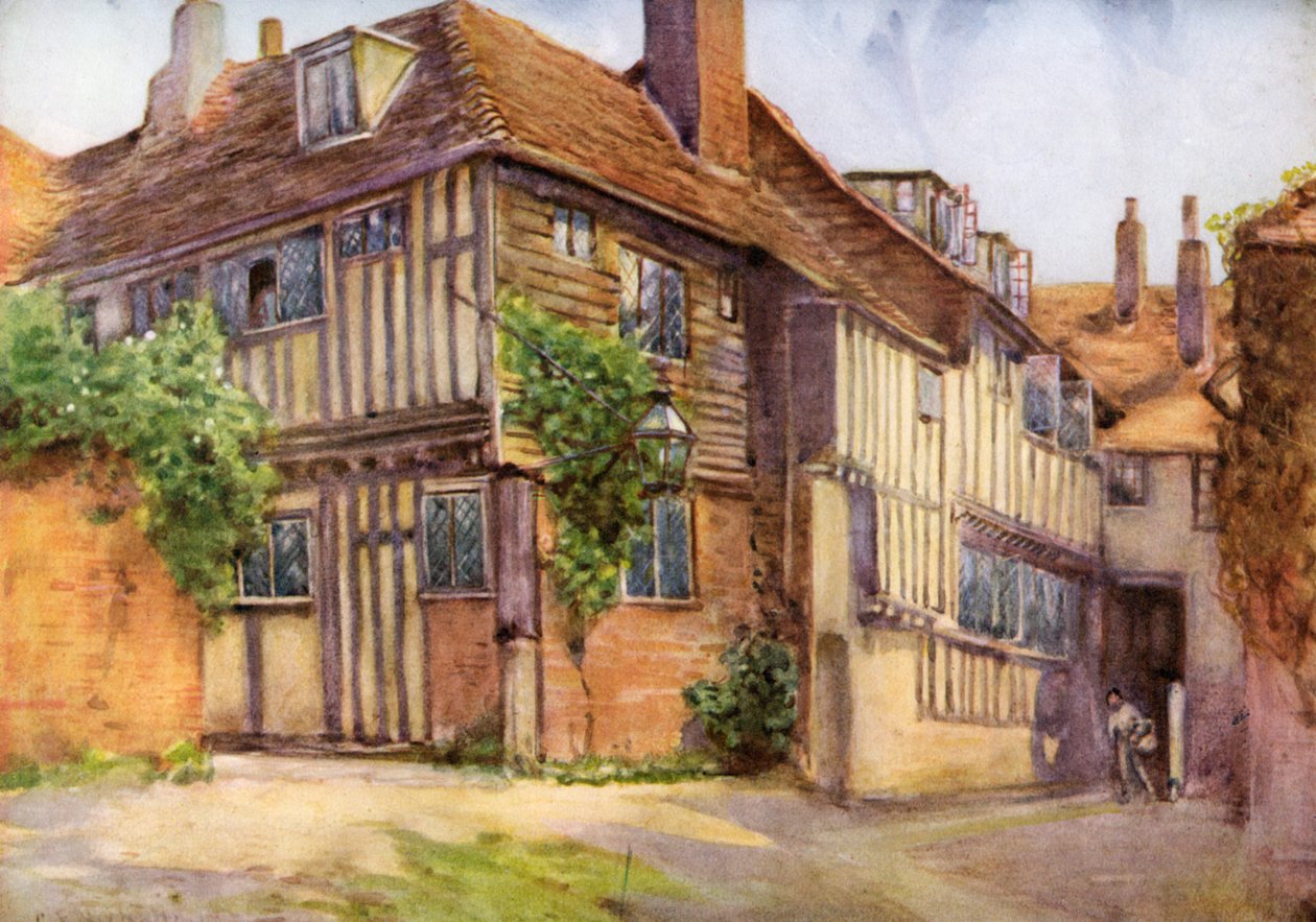 Mermaid Inn, Rye, Sussex, 1924-1926. alkotó: George Franck Nicholls