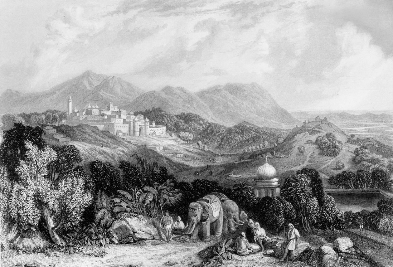 "Nahun városa", 1838. alkotó: George Francis White
