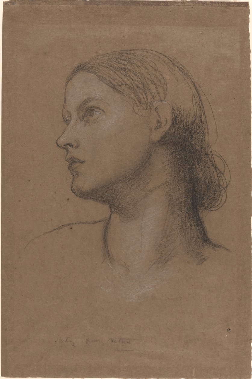 Egy fiatal nő feje alkotó: George Frederic Watts