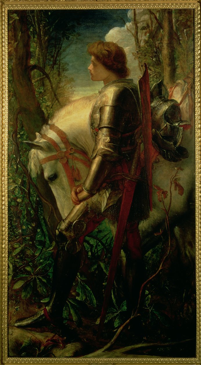 Sir Galahad, 1862 alkotó: George Frederick Watts