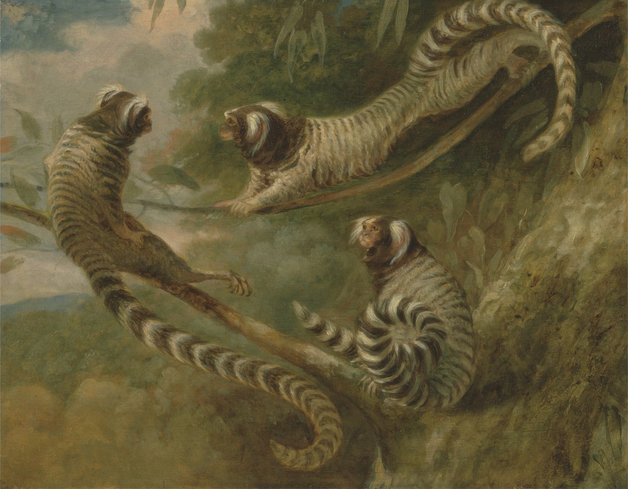 Marmoset három attitűdben alkotó: George Garrard