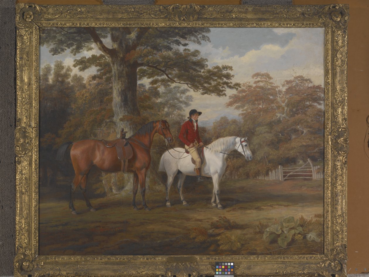 Hunter and Huntsman (olaj, vászon) alkotó: George Garrard