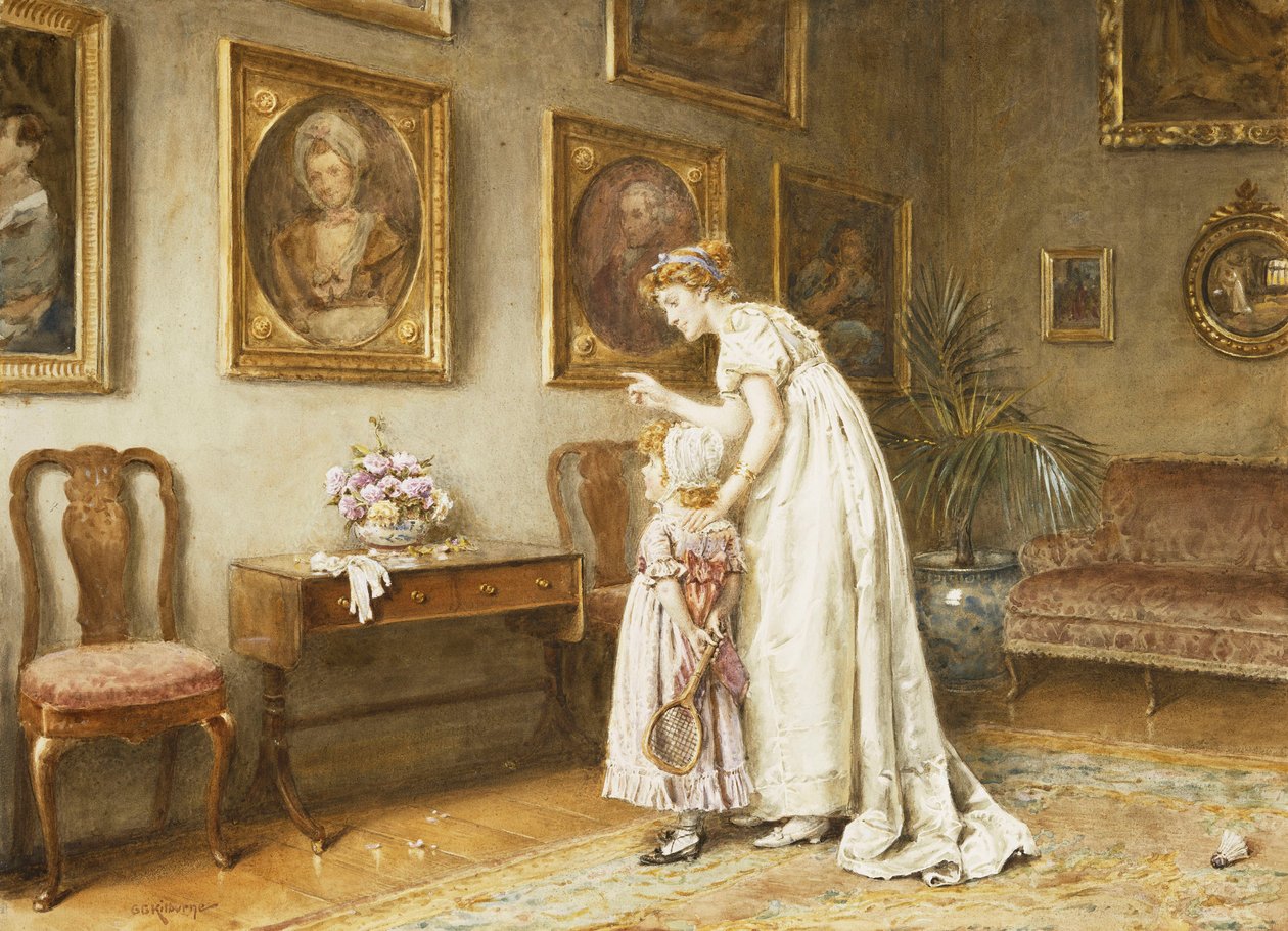 Egy kis családtörténet, alkotó: George Goodwin Kilburne