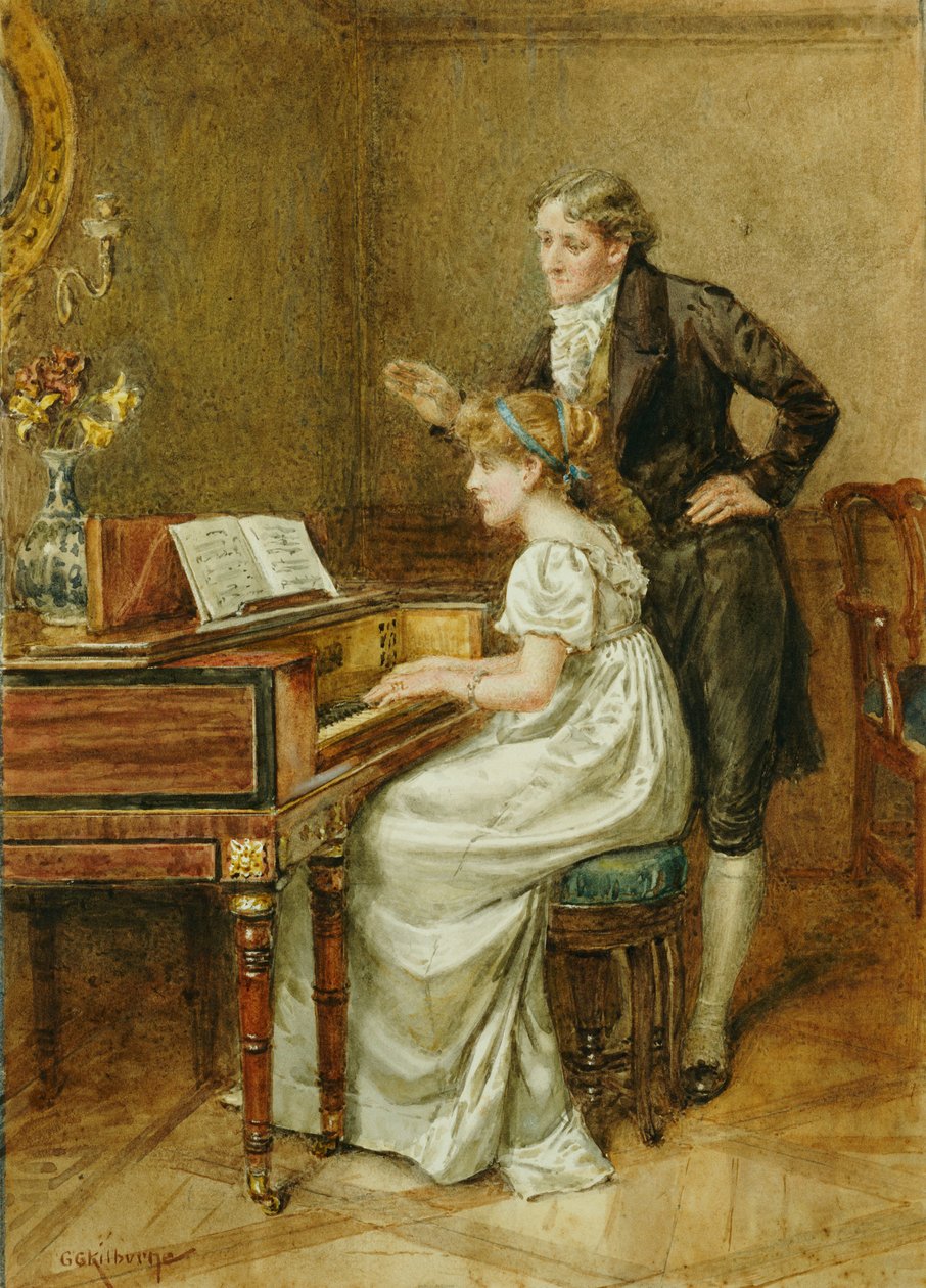 A zenemester alkotó: George Goodwin Kilburne