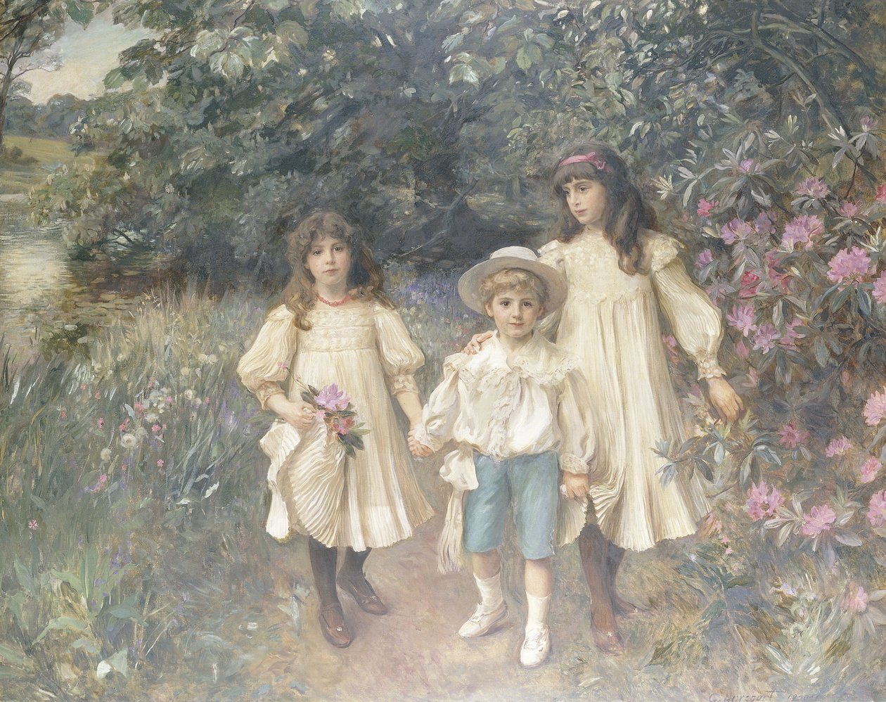 Meriel, Cynthia és George (Perkins) alkotó: George Harcourt