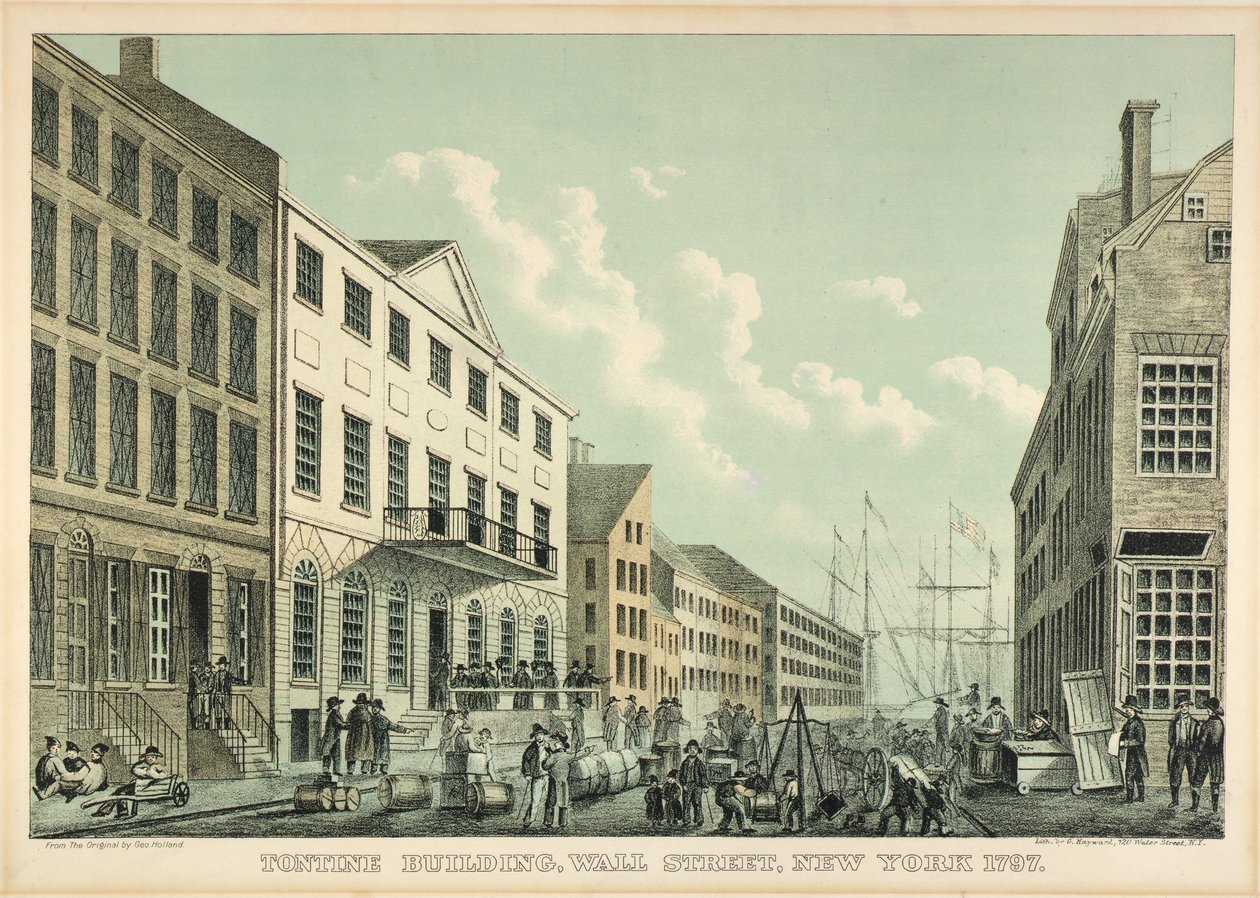 Tontine Building, Wall Street, New York, 1797 alkotó: George Hayward