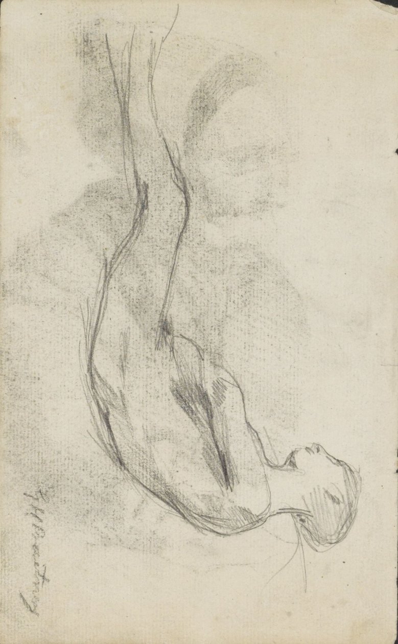 Meztelenül fekve alkotó: George Hendrik Breitner (signed by artist)