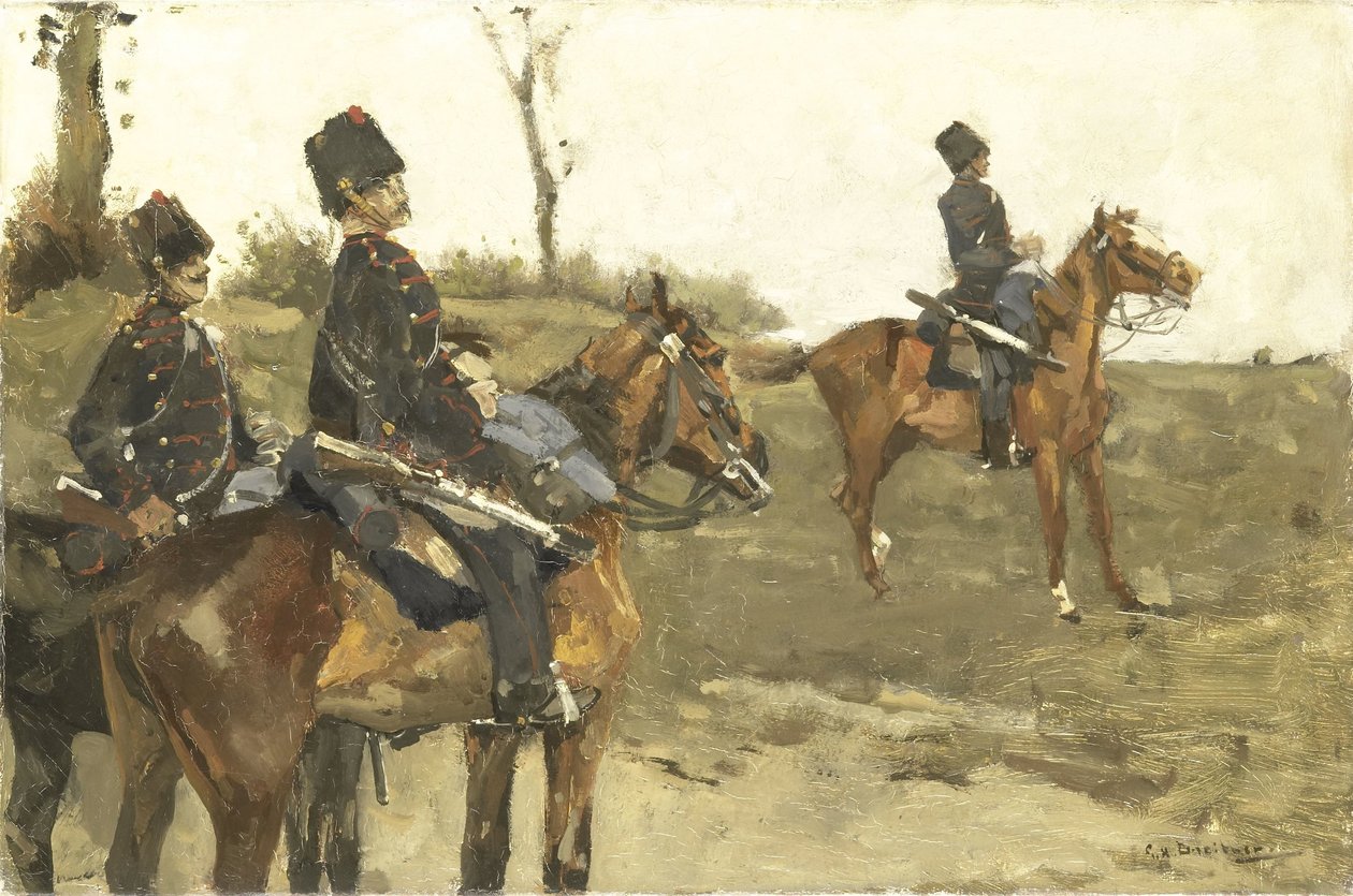 Huszárok alkotó: George Hendrik Breitner