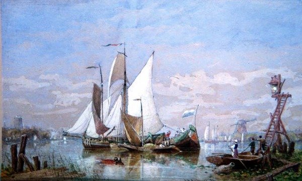 Csónakok alkotó: George Henry Andrews
