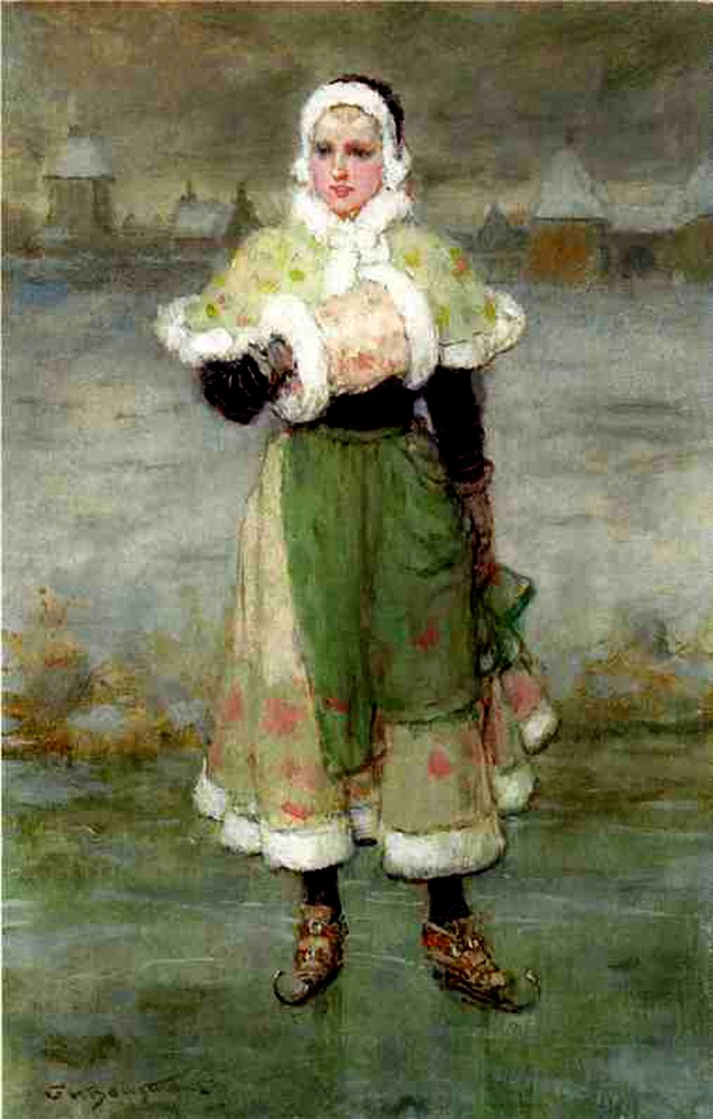 Egy holland korcsolyázó alkotó: George Henry Boughton