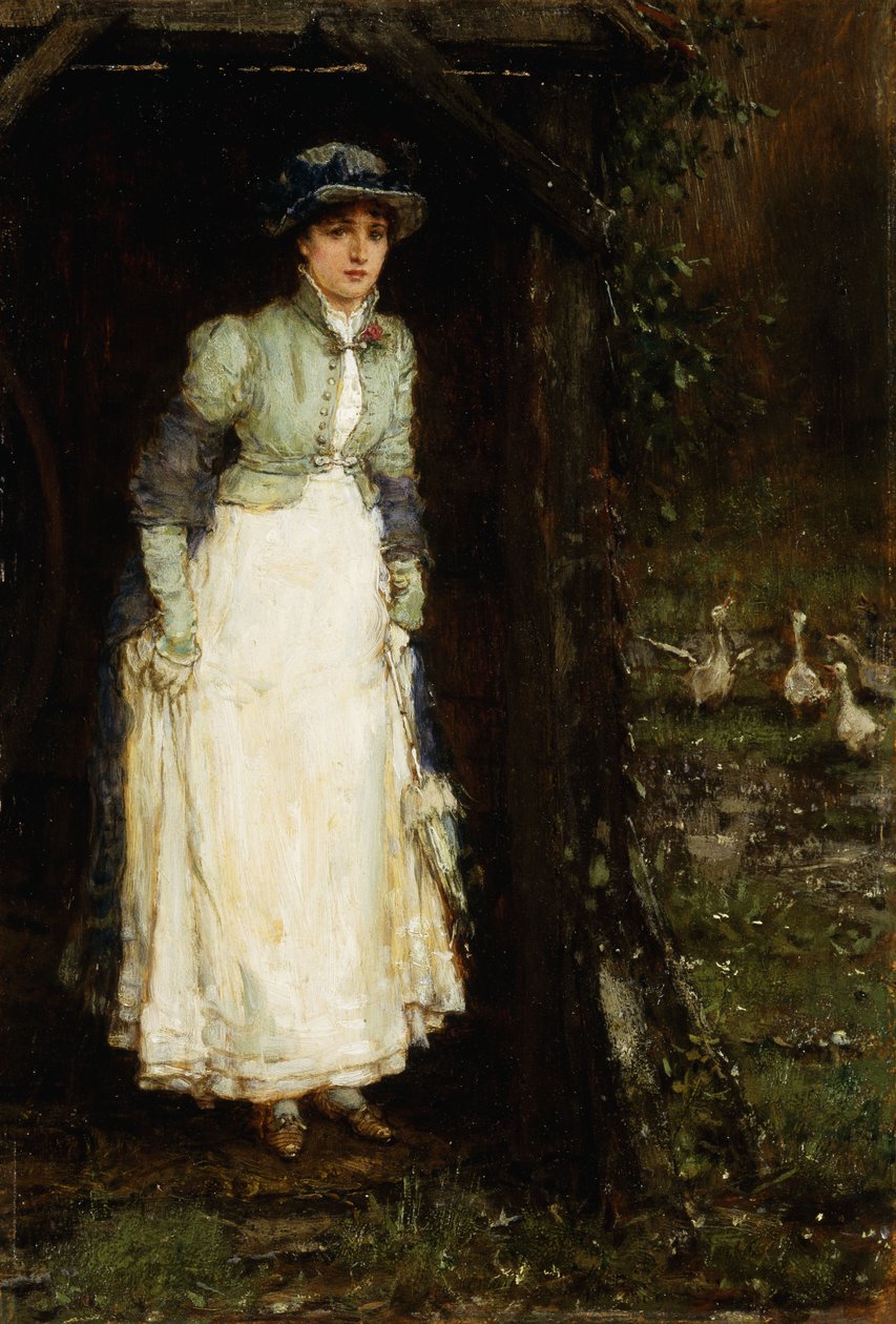 Tavaszi záporok, alkotó: George Henry Boughton