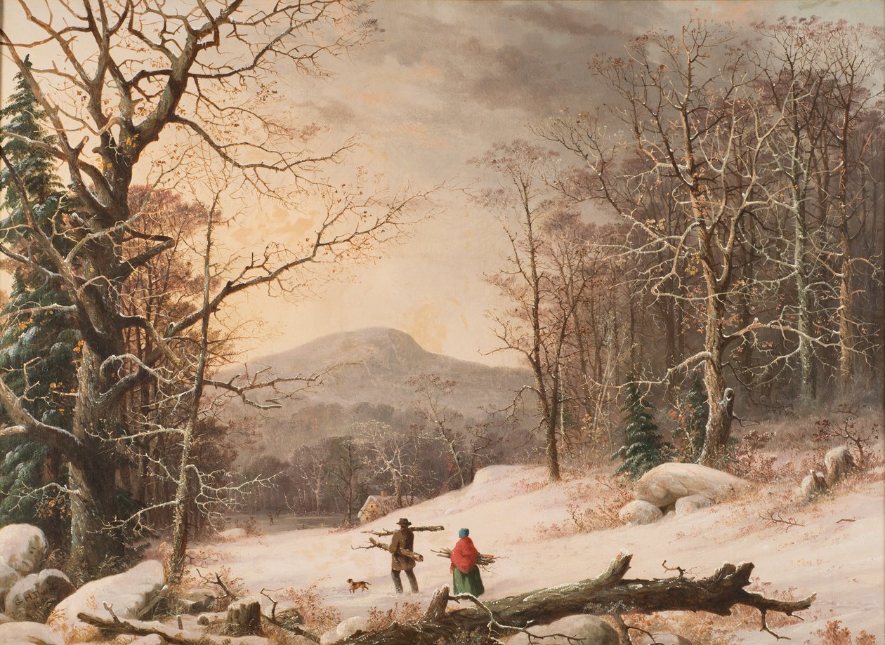 Gathering Wood, 1859 alkotó: George Henry Durrie