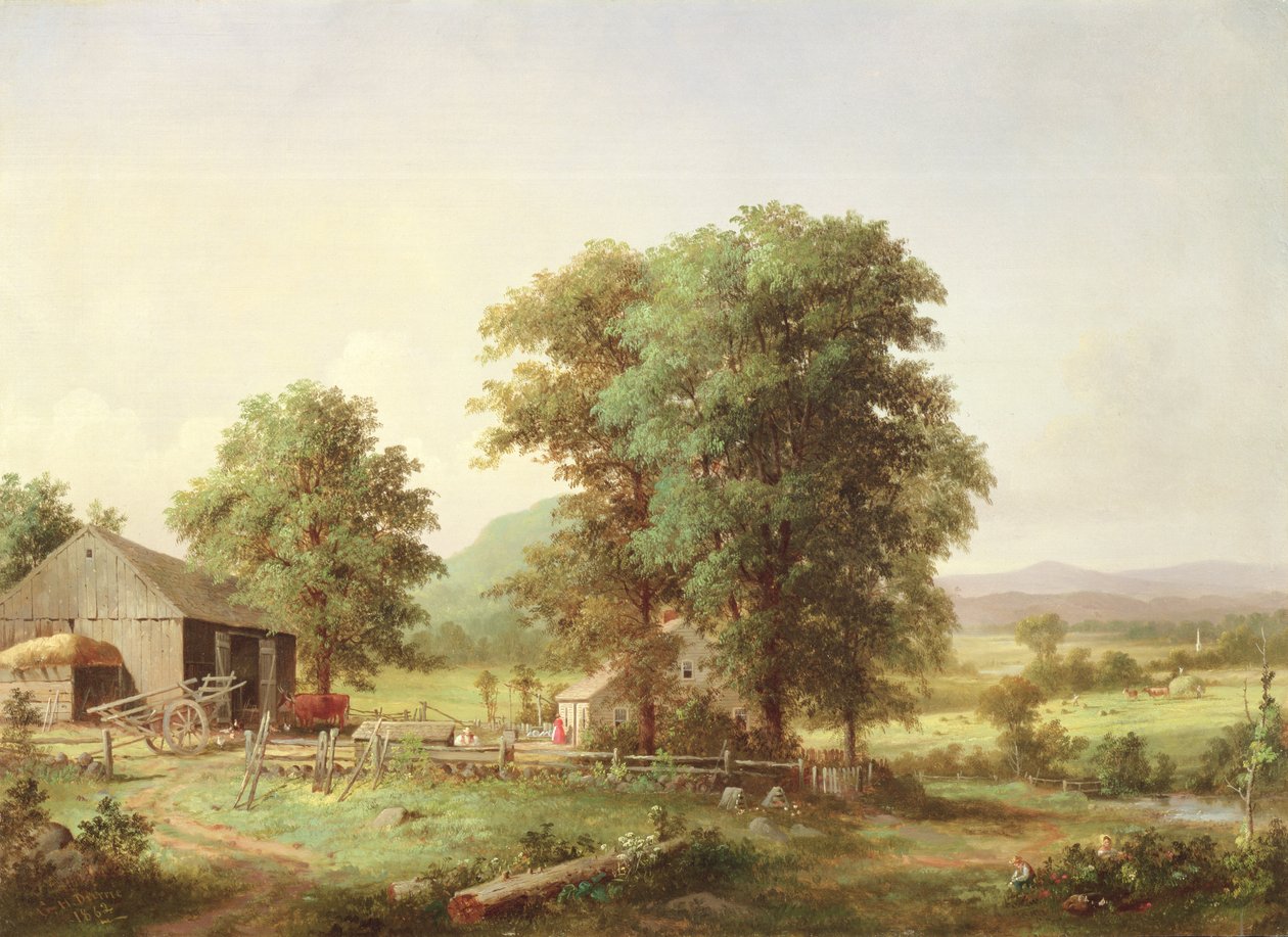 Nyári táj, 1862 alkotó: George Henry Durrie