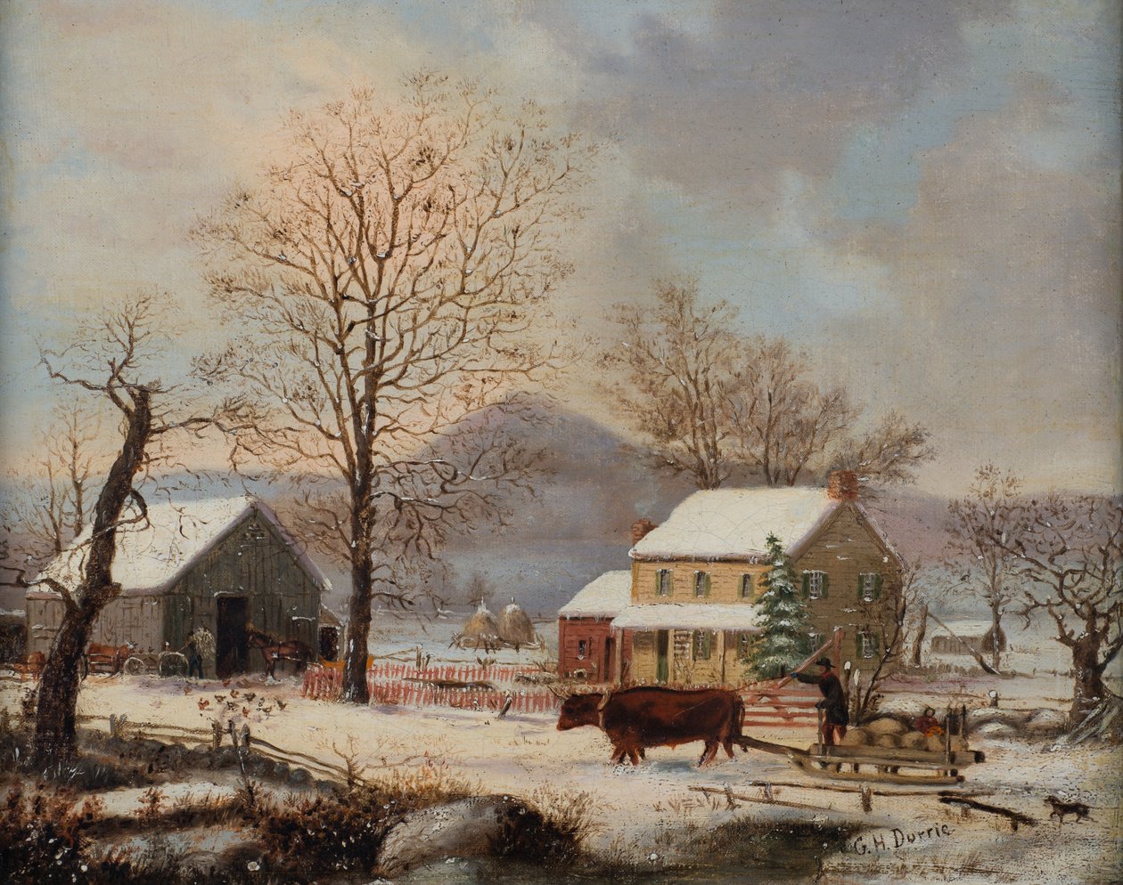 Téli jelenet, 1830-60 alkotó: George Henry Durrie