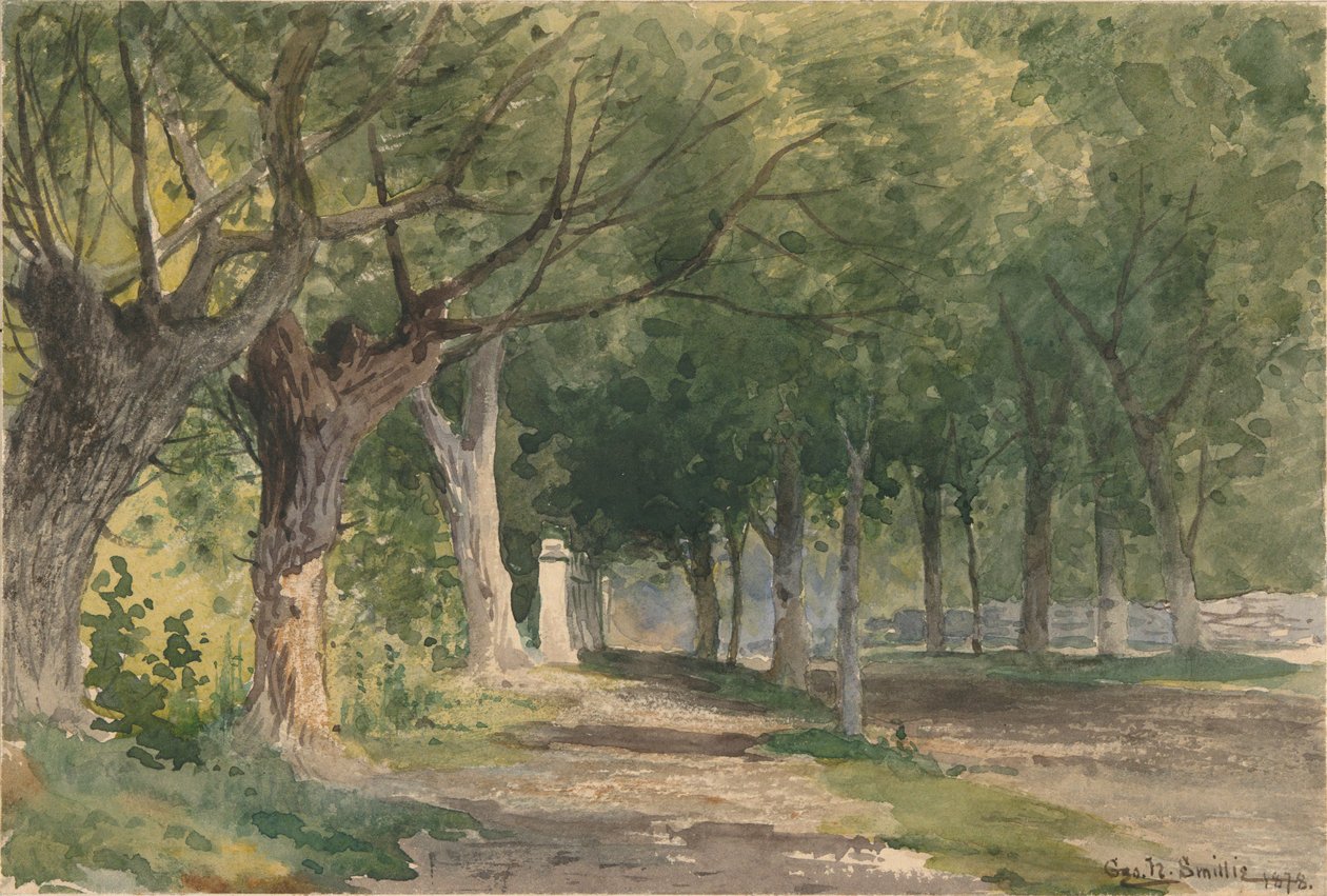 A fák sugárútja alkotó: George Henry Smillie