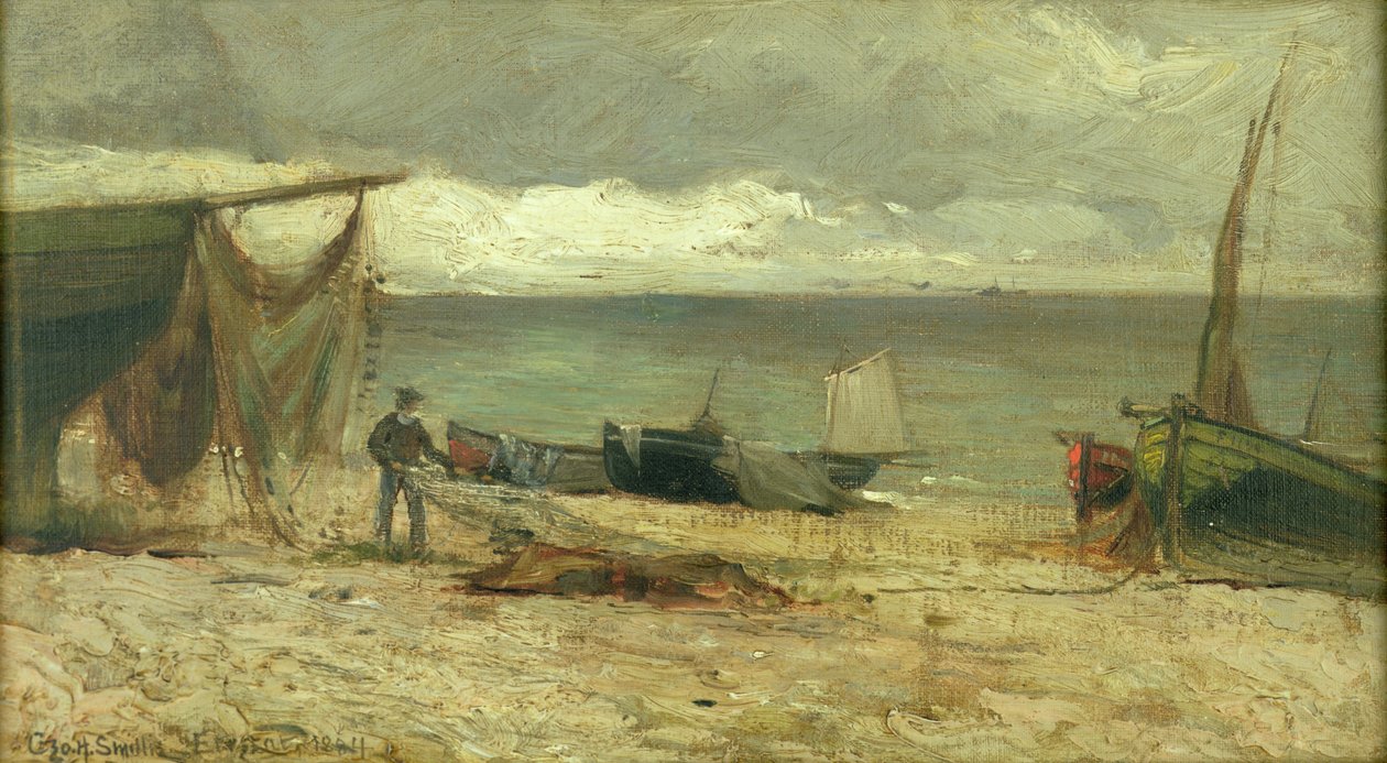 Francia tengerpart alkotó: George Henry Smillie