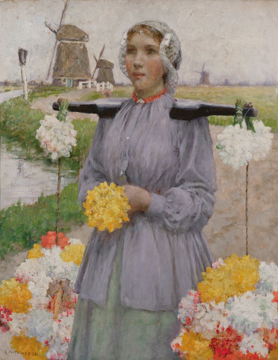 Egy holland viráglány alkotó: George Hitchcock