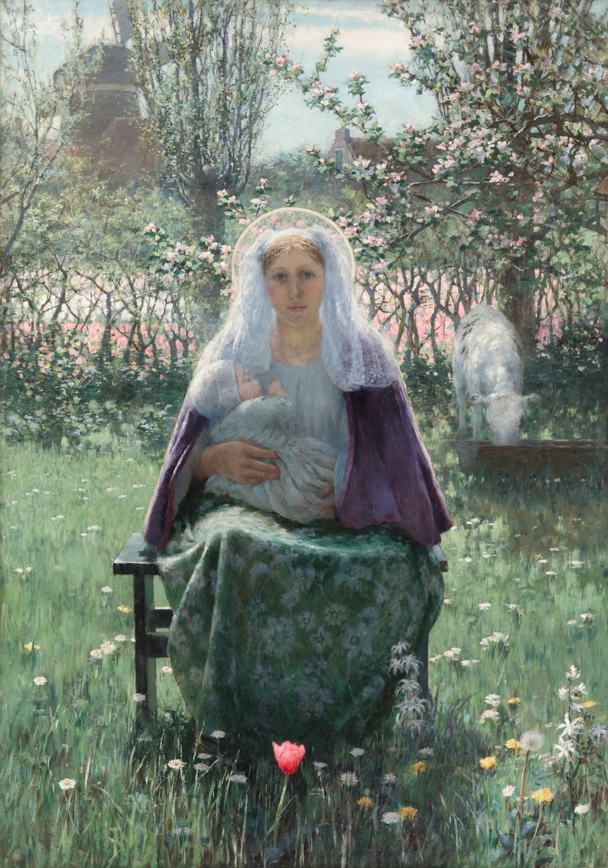 A Boldogságos Anya, 1892. alkotó: George Hitchcock