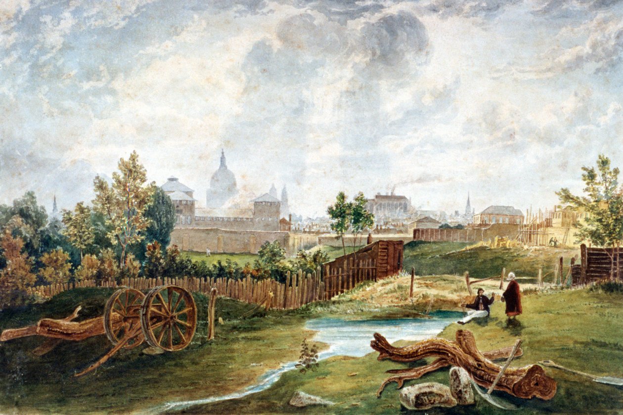 Pentonville, Islington, London, 1815 alkotó: George Hollis