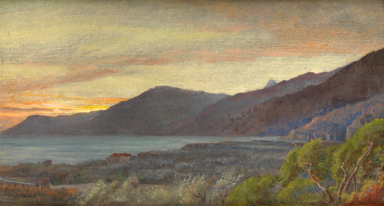 Kilátás Bordigheráról, 1882 alkotó: George Howard