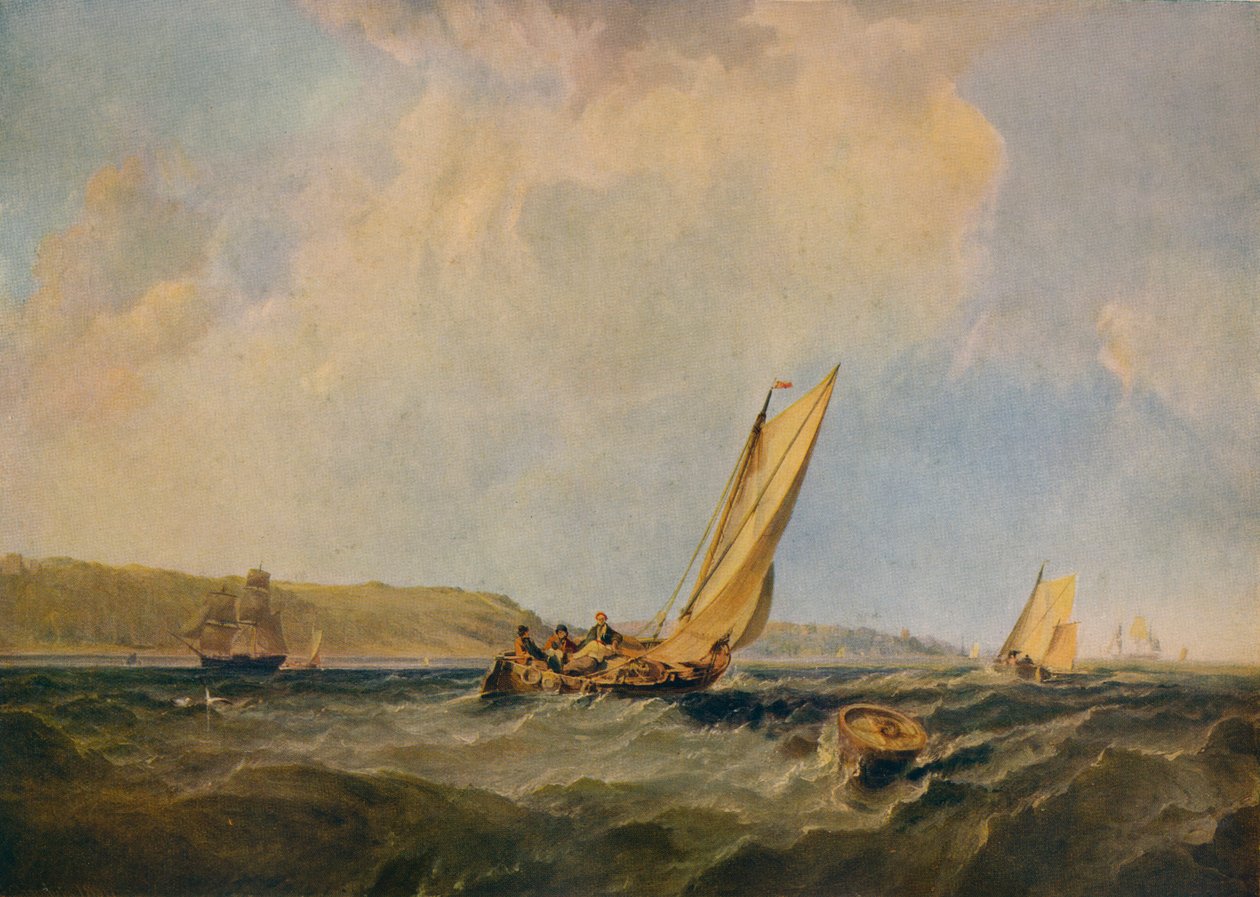 Blow-Off Cowes, 1834 alkotó: George Hyde Chambers