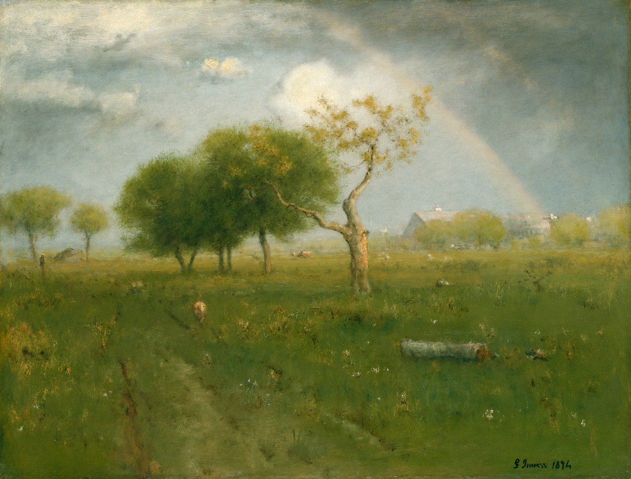 Egy nyári zuhany után alkotó: George Inness