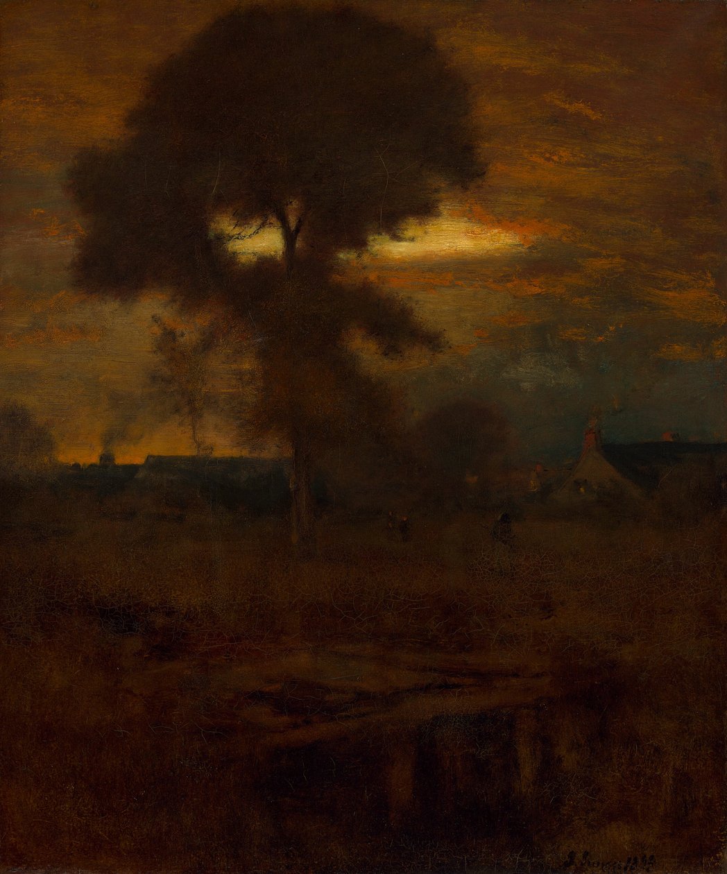 Utófény, 1893. alkotó: George Inness