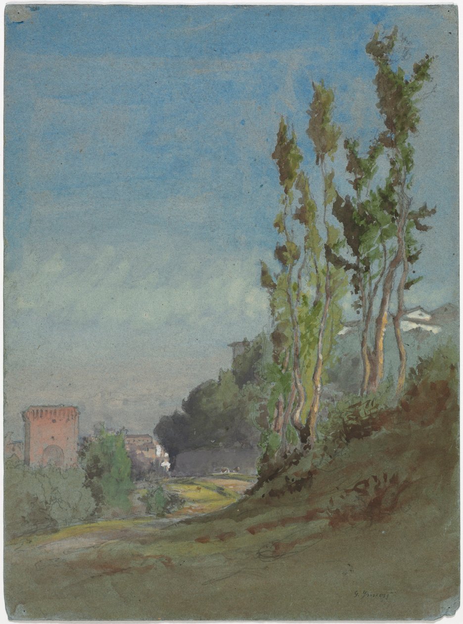 Albano, Olaszország, kb. 1872. alkotó: George Inness