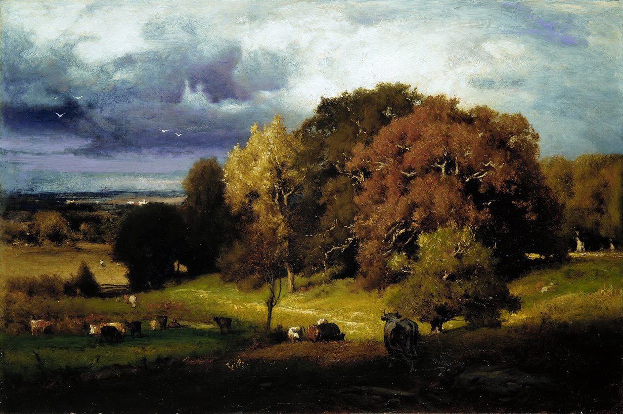 Autumn Oaks, kb. 1878. alkotó: George Inness