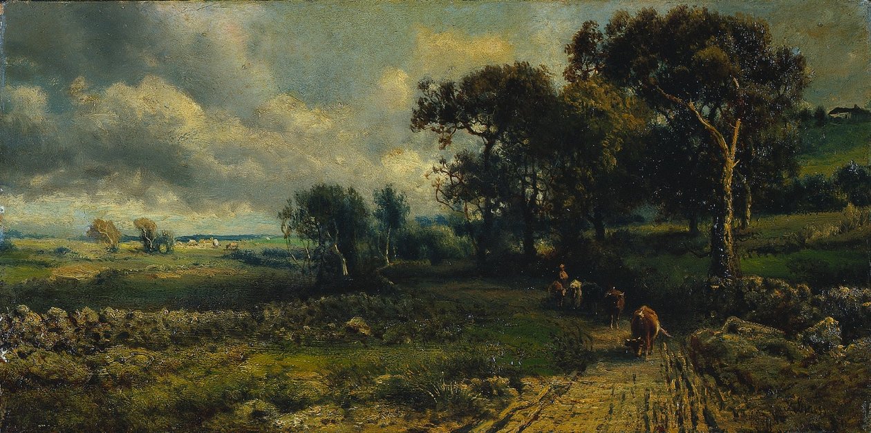 Gyapjas felhők, 1881. alkotó: George Inness