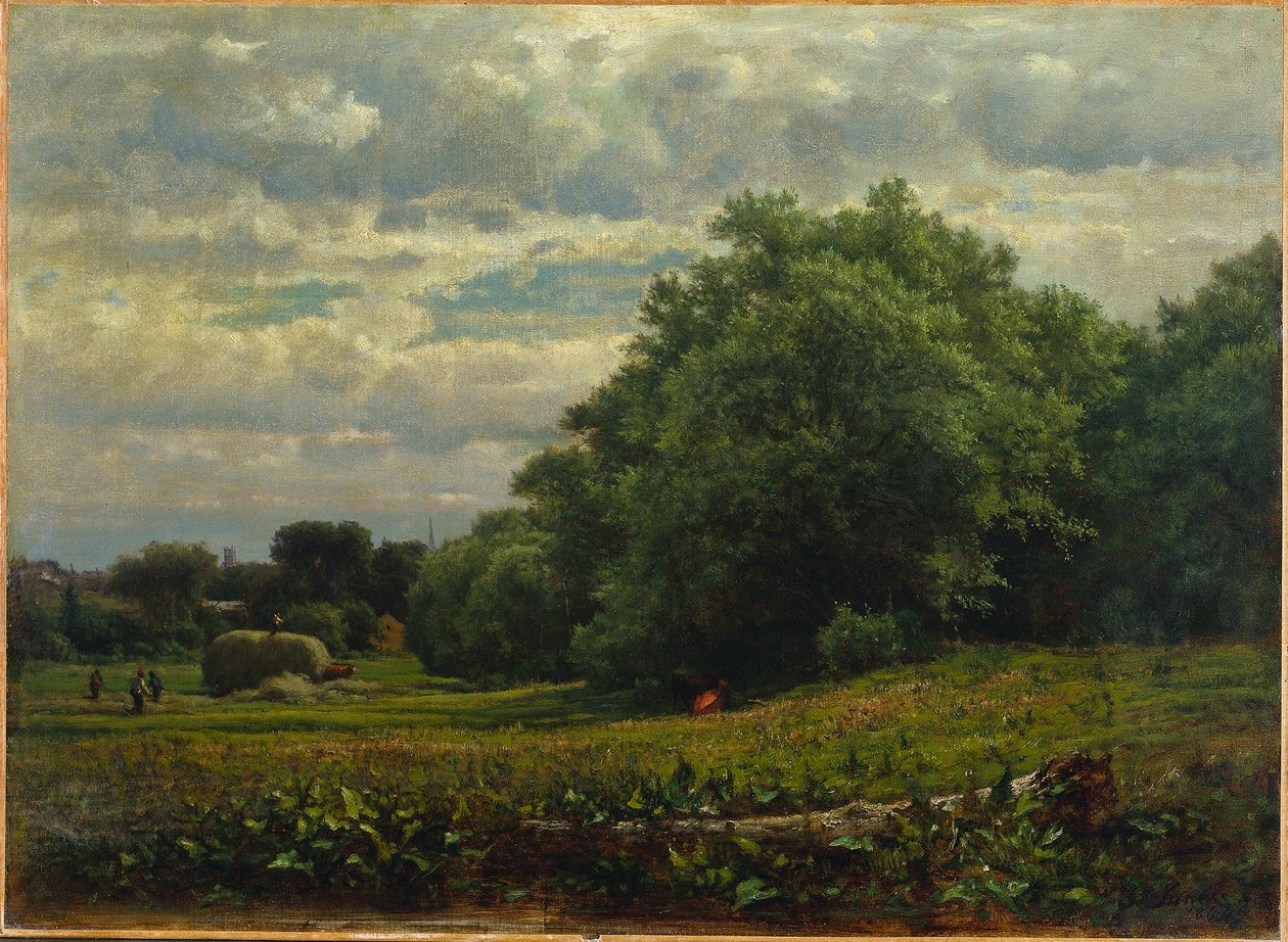 Betakarítás ideje, 1864. alkotó: George Inness