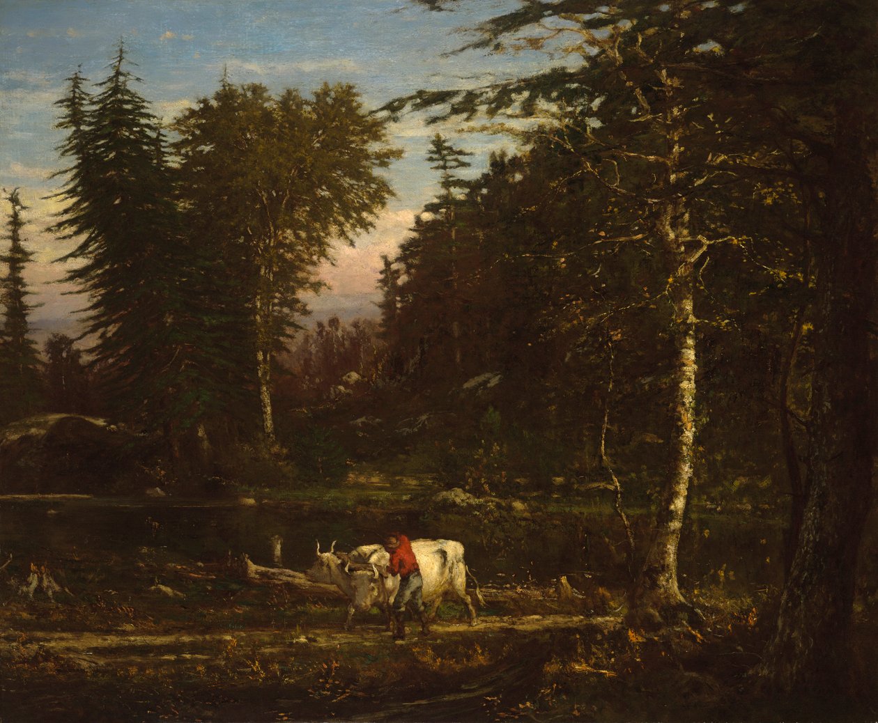 Az Adirondackokban alkotó: George Inness