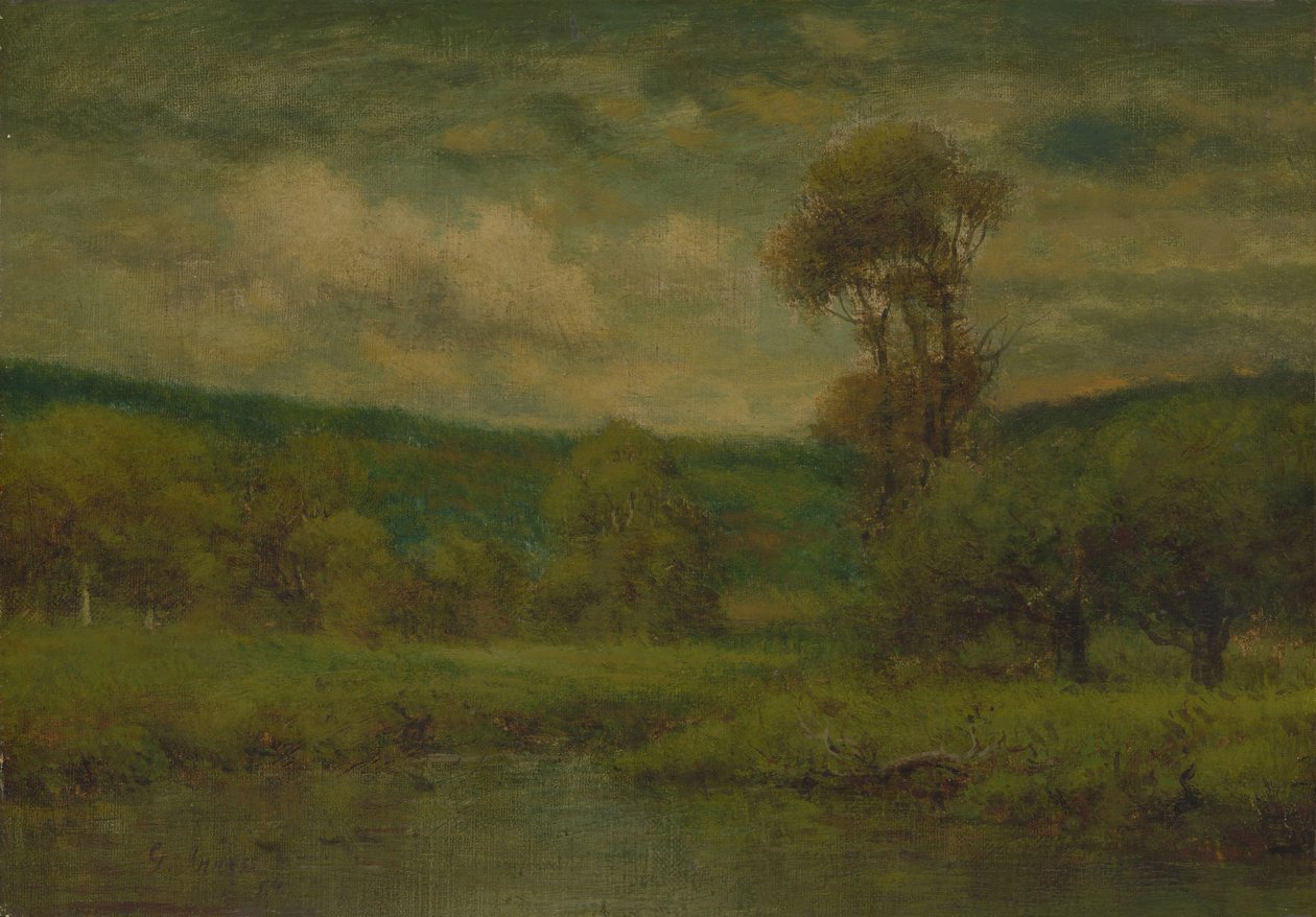 Táj, 1884 vagy 1889. alkotó: George Inness