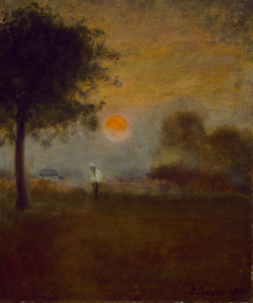 Holdkelte, 1891. alkotó: George Inness
