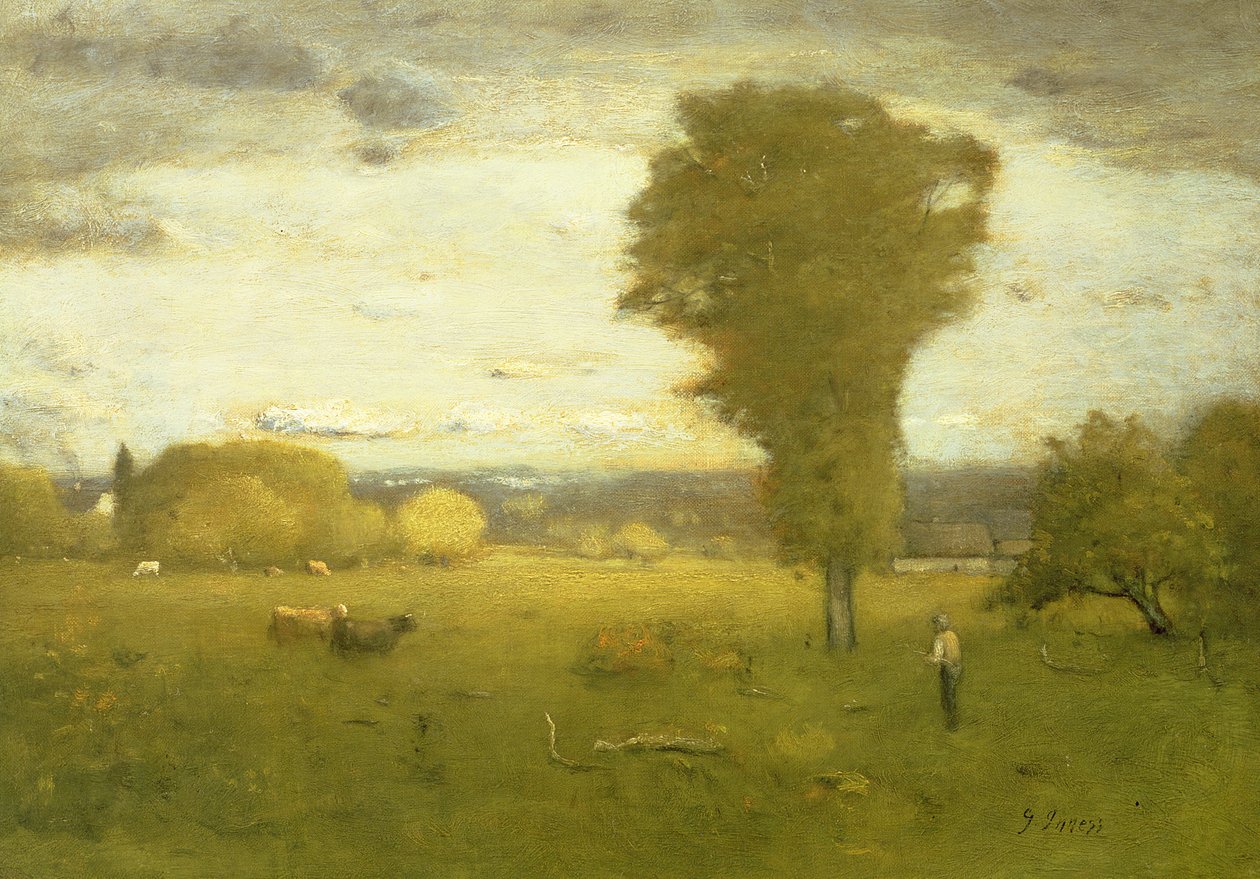 Napsütötte legelő alkotó: George Inness