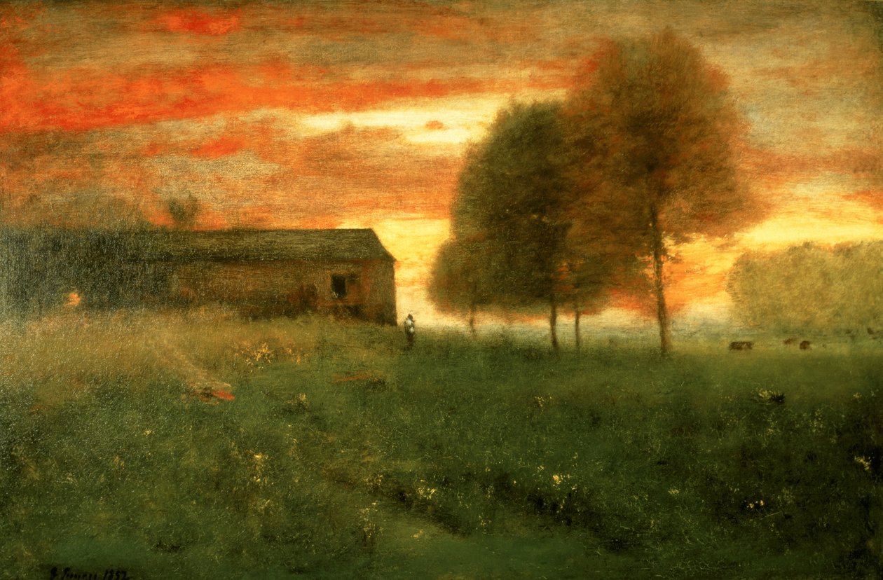Naplemente, Montclair, 1892 alkotó: George Inness