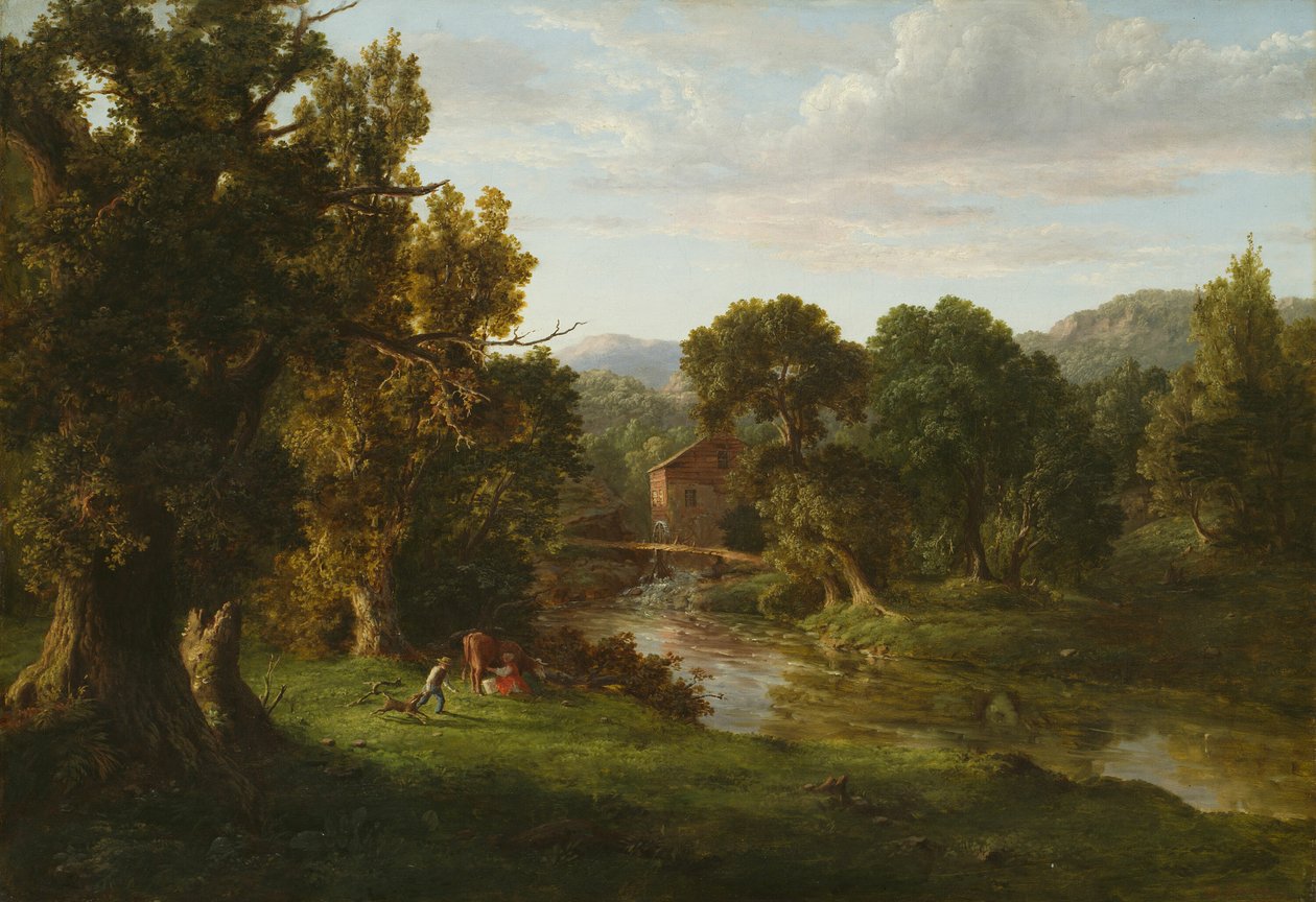 A régi malom, 1849. alkotó: George Inness