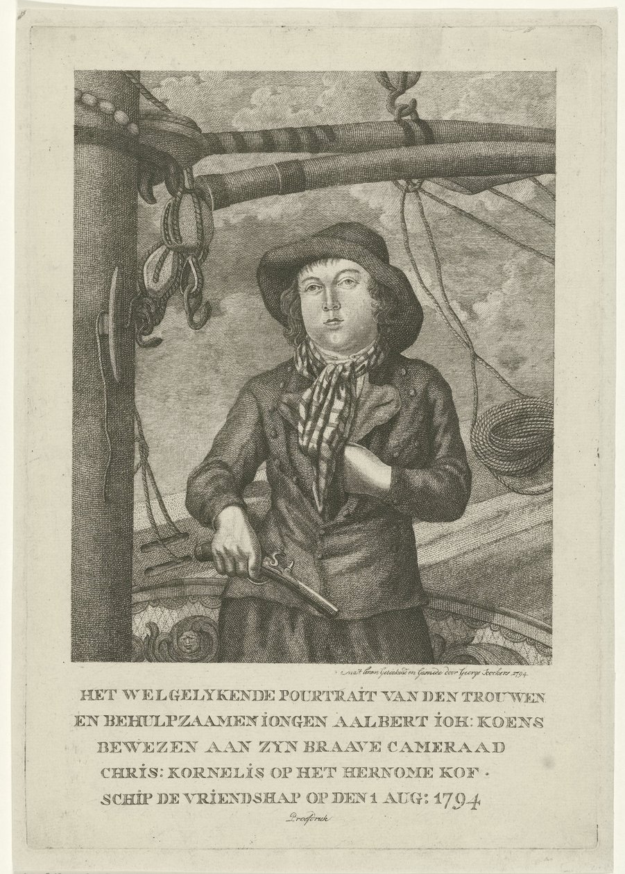 Portré Aalbert Joh. Koens alkotó: George Kockers