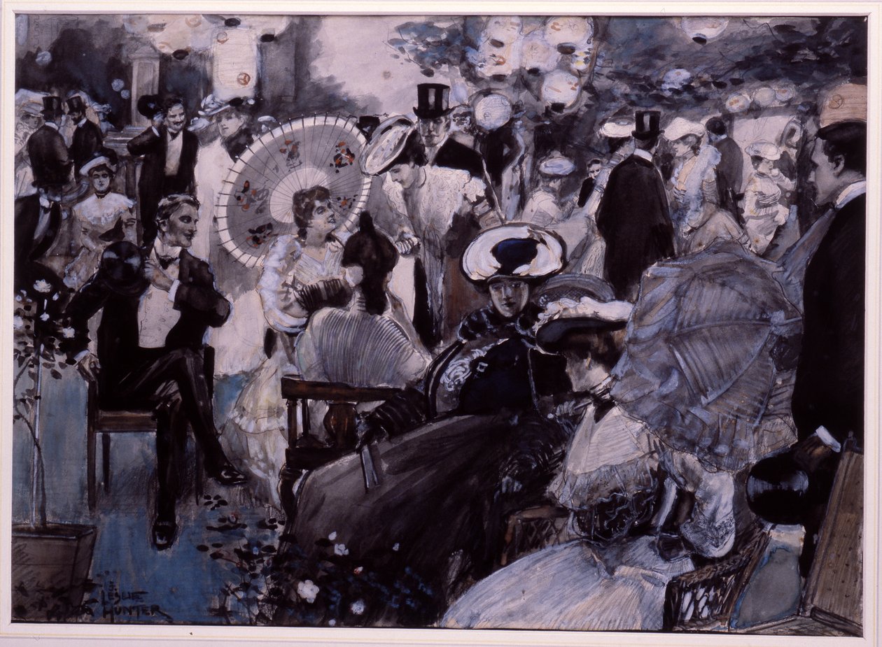 Kerti parti alkotó: George Leslie Hunter