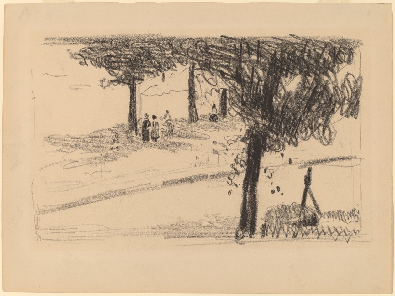A fák alatt alkotó: George Luks