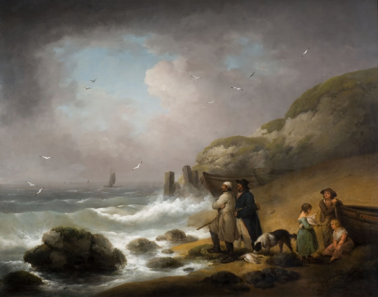 Tengeri szárnyasok lövöldözése, 1795. alkotó: George Morland
