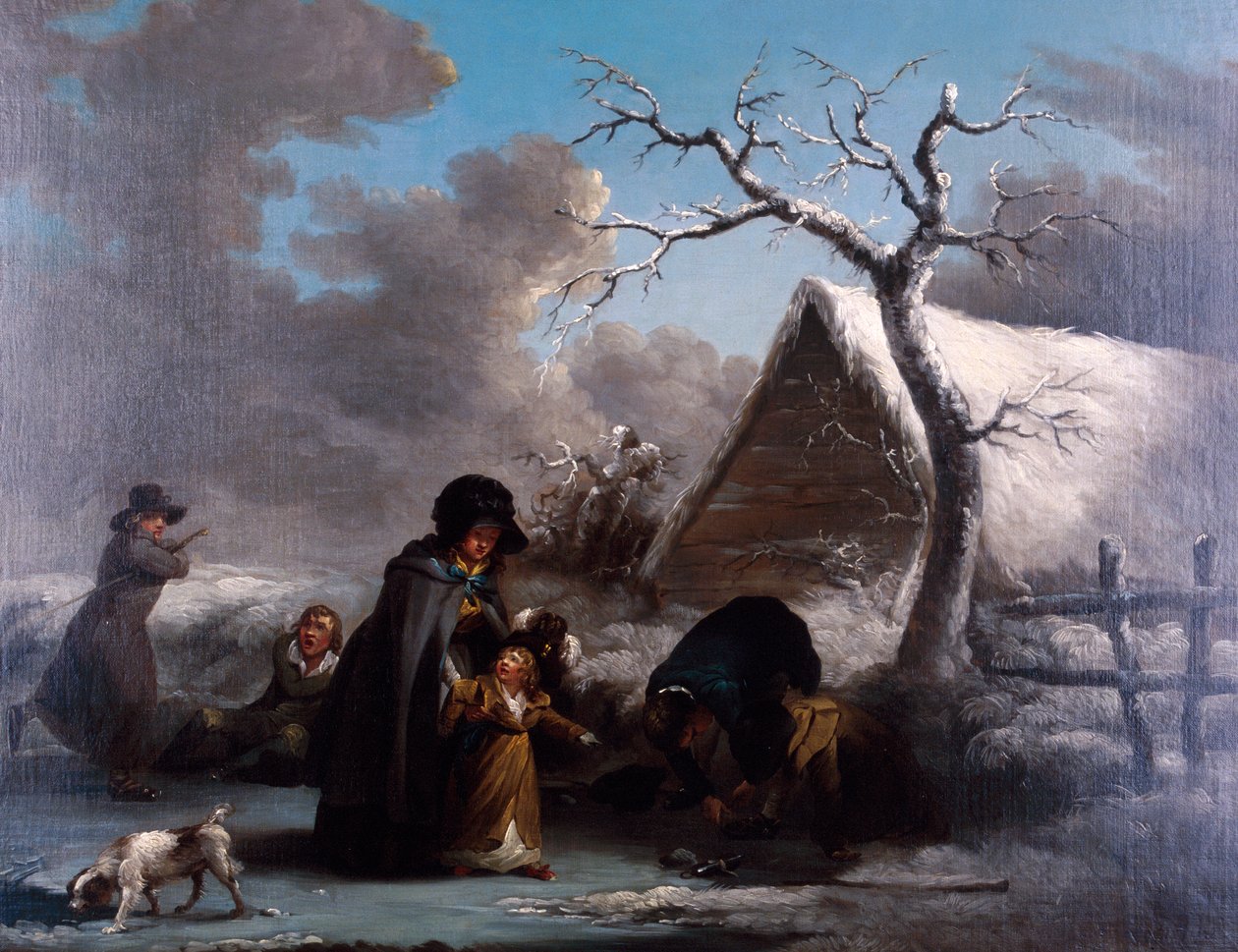 Korcsolyázás, 1792. alkotó: George Morland