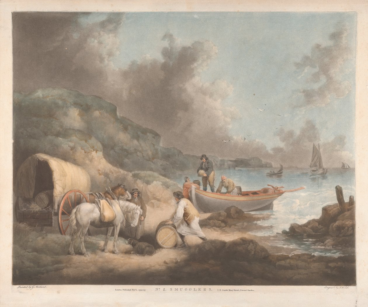 Csempészek alkotó: George Morland
