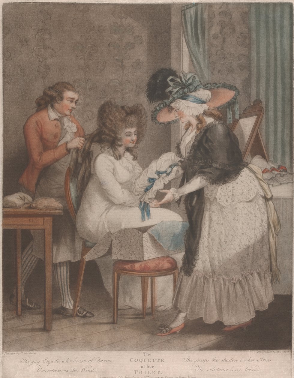 The Coquette a WC-jében alkotó: George Morland