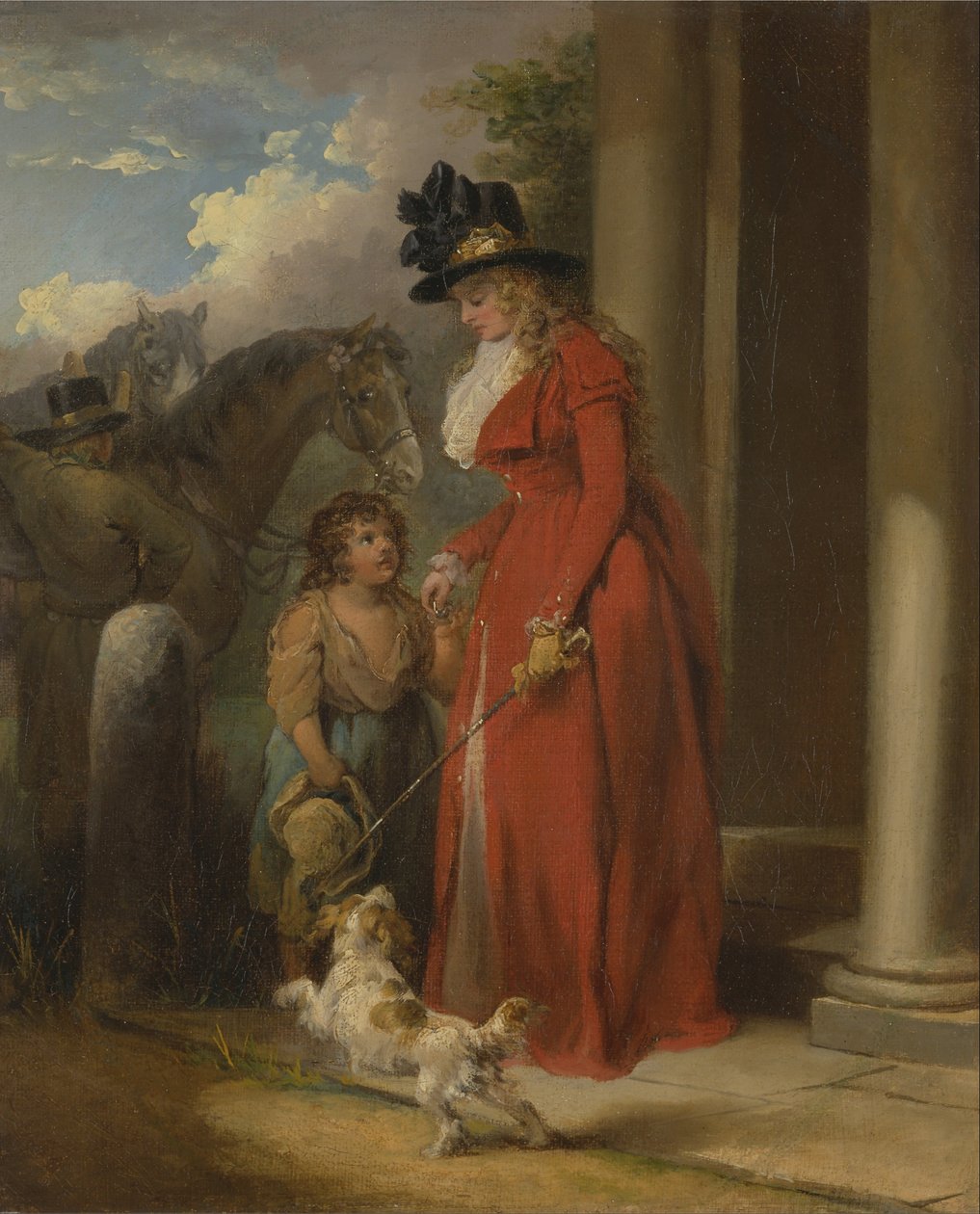 A földesúr ajtaja alkotó: George Morland