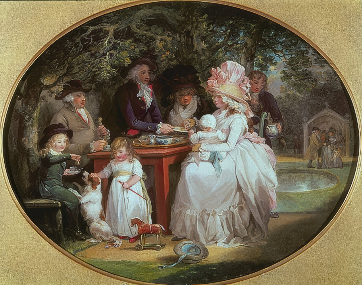 A Tea Garden. 1790 alkotó: George Morland