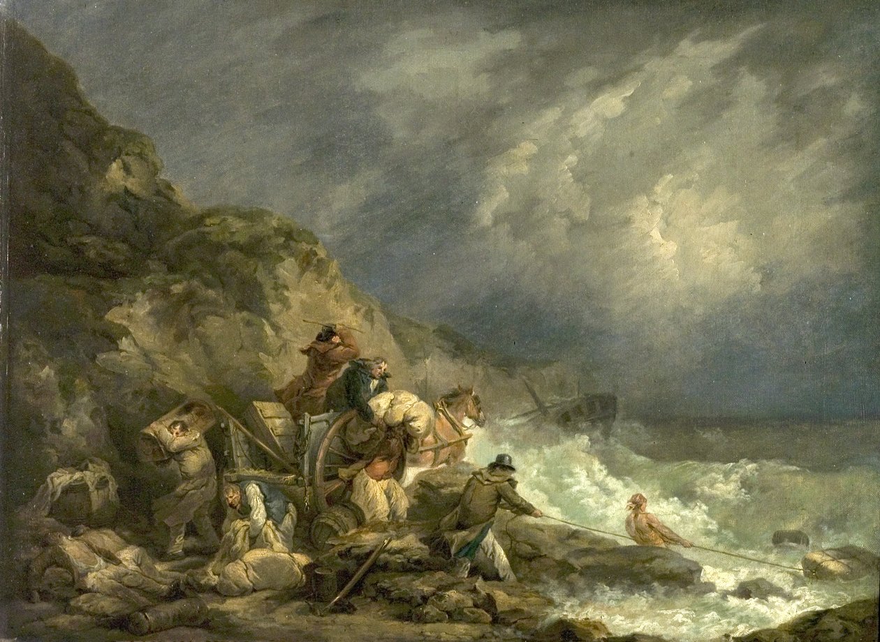 The Wreckers, 1790 körül alkotó: George Morland